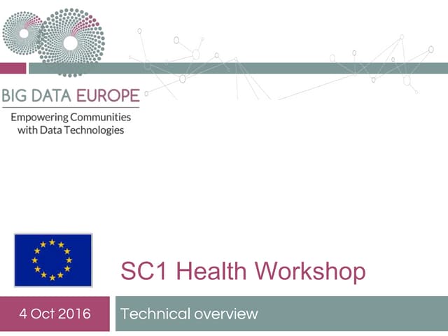 SC1 Workshop 2 Technical overview