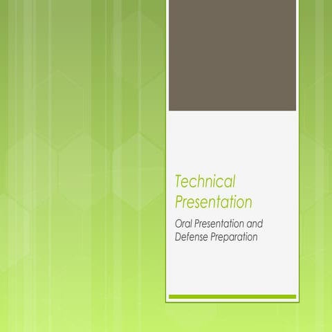 Technical presentation