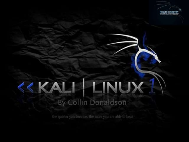  kali linux Presentaion