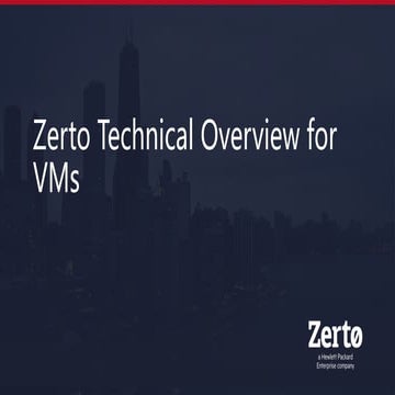 Technical Presentation - Zerto Gold Deck.PPTX