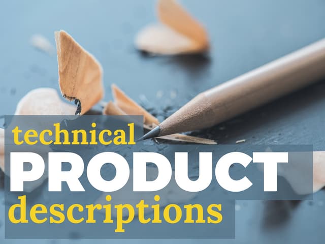 Technical Product Descriptions