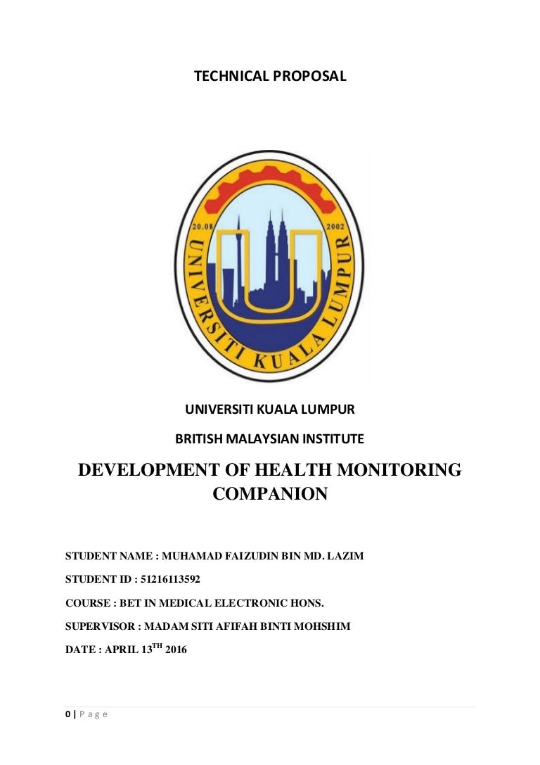 Technical proposal fyp