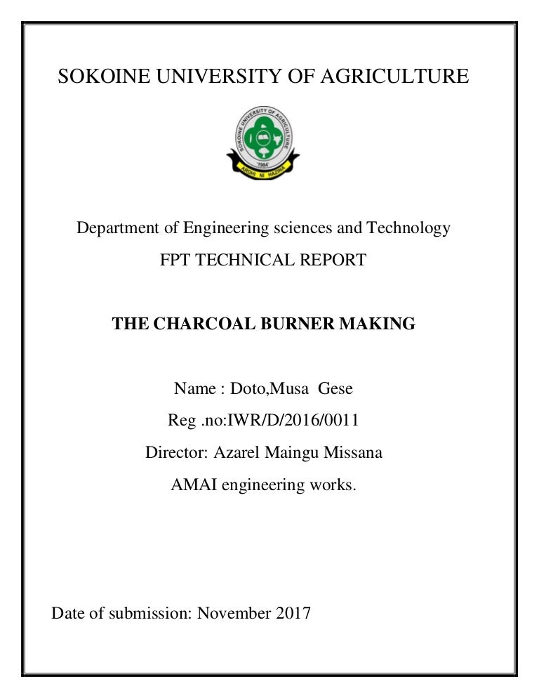 the charcoal burner technical report