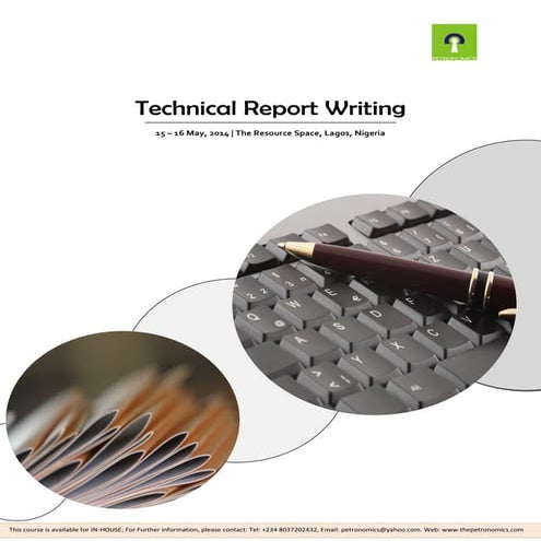 Technical Report Writing, Lagos