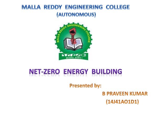 Technical seminar on net zero energy building