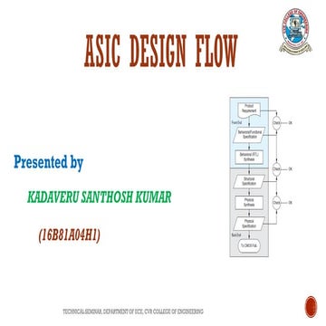 Application Specific Integration Circuit Design Flow