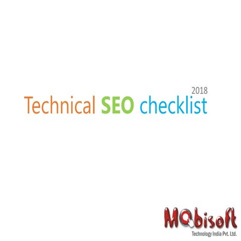 Technical seo checklist