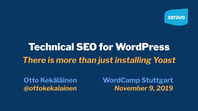 Technical SEO for WordPress - 2019 edition