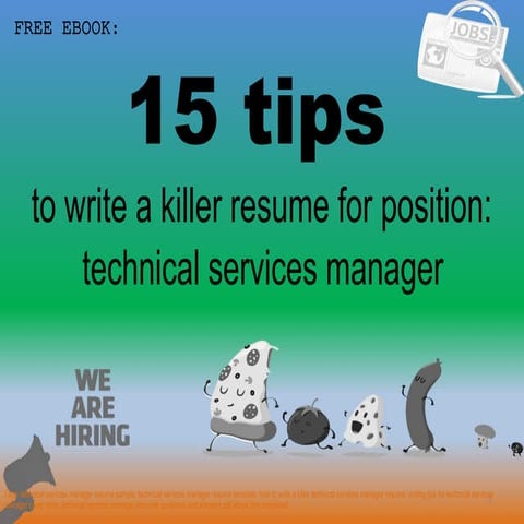 Technical services manager resume sample pdf ebook free download