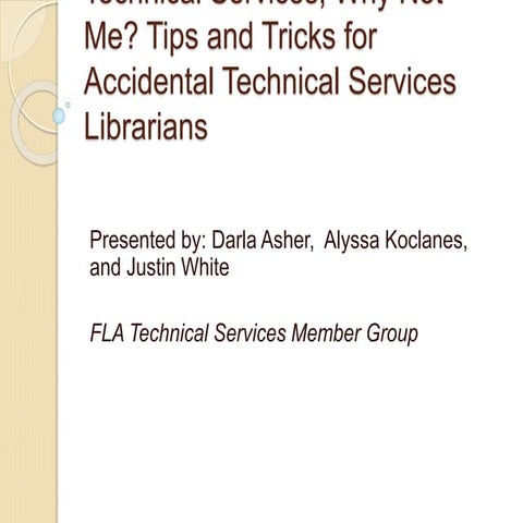 Technical services why not me final