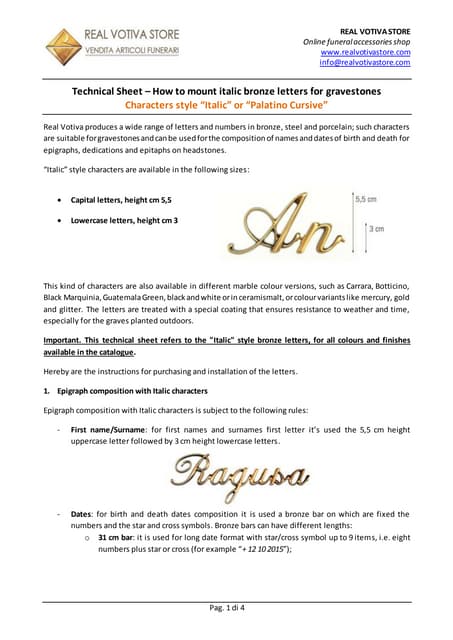 Technical sheet - How to install le...