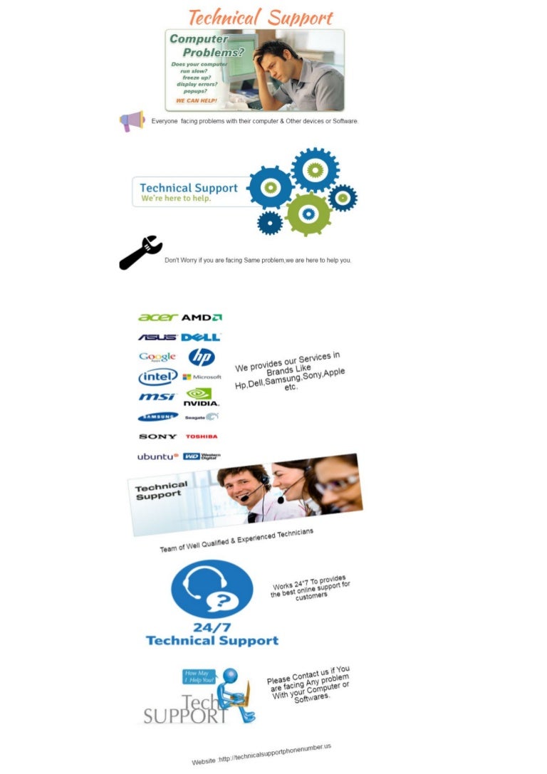 Technical support phone number