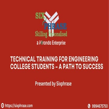 Technical training for engineering college students – A path to success.pdf