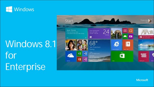 Microsoft Technical Webinar - New devices for Windows 8 and Windows Phone 8, new use cases enabled by those devices, and showcase early adopter customers