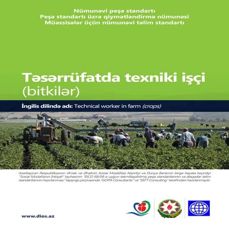 Technical worker in farm (crops)