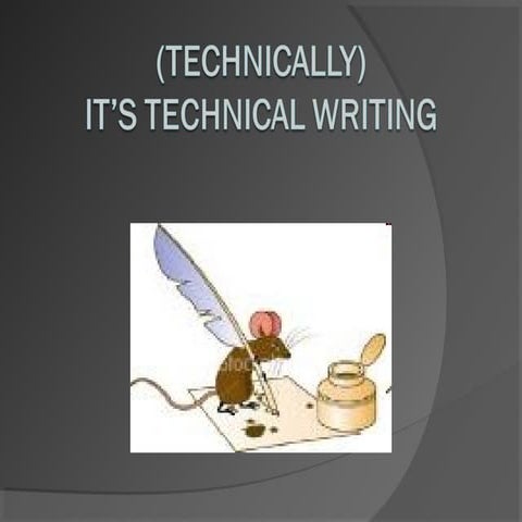 Technical writing | PPT
