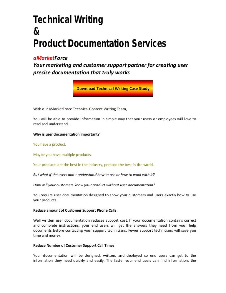 Technical writing examples picture