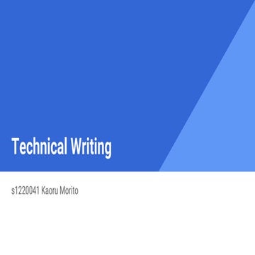 Technical writing hw5