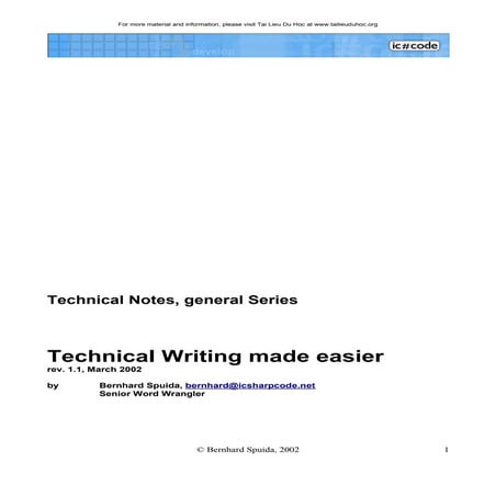 Technical writingmadeeasier