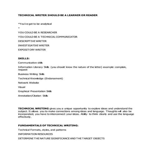 Technical writing prelim midterm reviewer