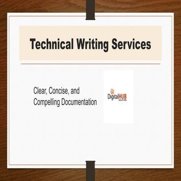Professional Technical Writing Services for Clear, Accurate Content