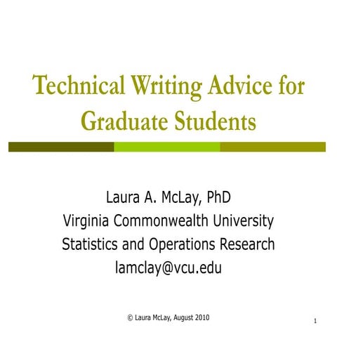 Technical writing tips