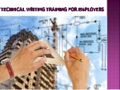 Technical writing training for employers