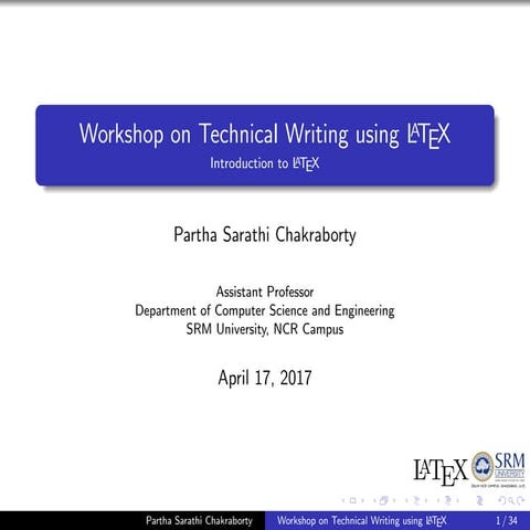 Technical writing using LaTeX