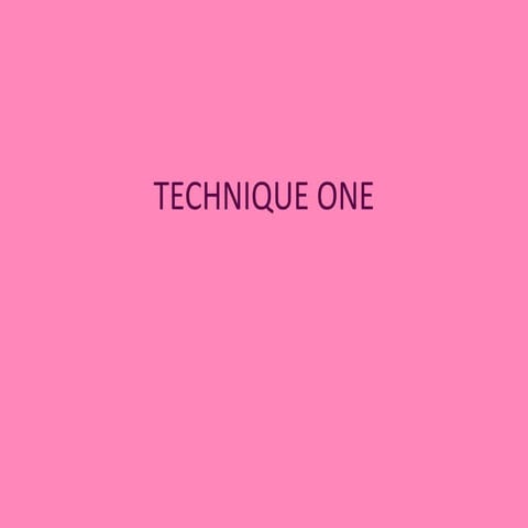 PhotoShop TechniqueOne