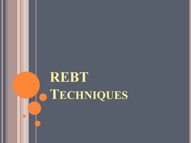 Techniques of rebt