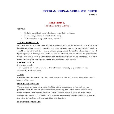 Techniques of social work