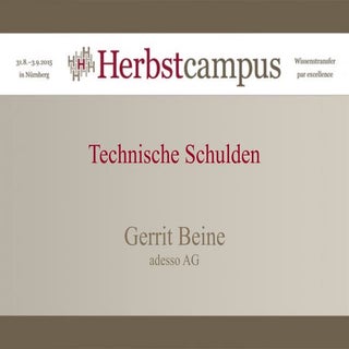 Technische Schulden