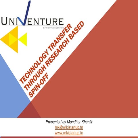 Technlogy transfer through rbso univenture