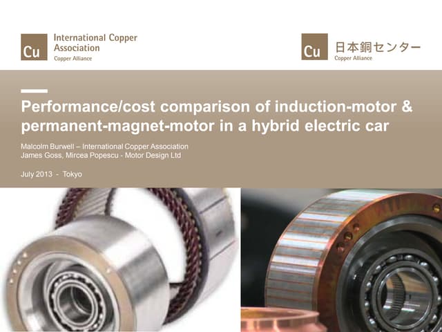  EV traction motor comparison - Techno Frontier 2013 - M Burwell - Internatio...