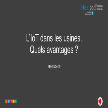 L'IoT dans les usines. Quels avantages ?