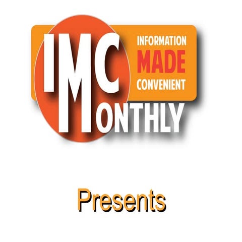 IMC Monthly - September 22nd, 2011 - Technographic Profiles Presentation