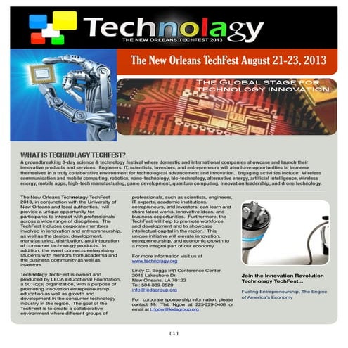 Technolagy Tech-Fest Flyer