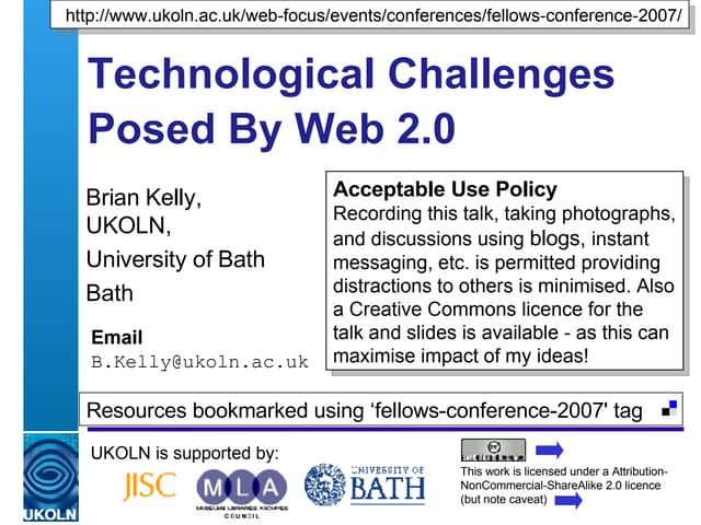 Technological Challenges Posed By Web 2.0