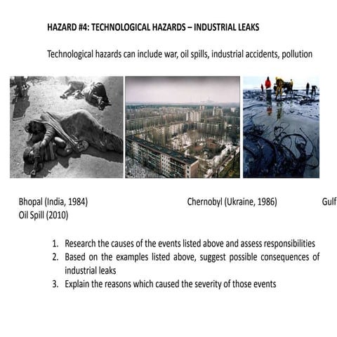 I.4 Technological hazards