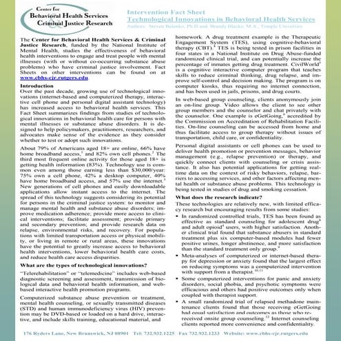 Technological Innovation Intervention Fact Sheet