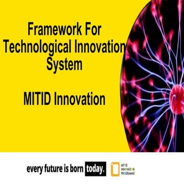Technological Innovation System - MIT ID Innovation