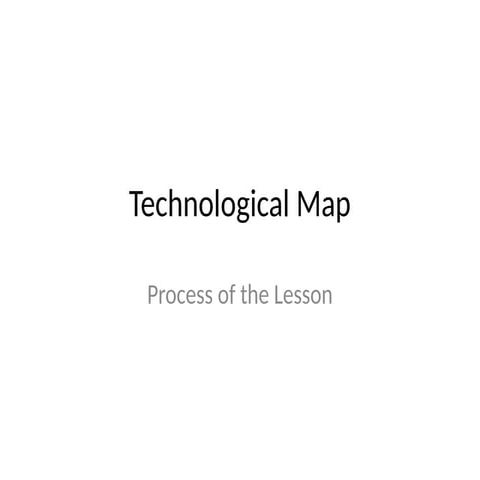 technological maps and their general purposes | PPT