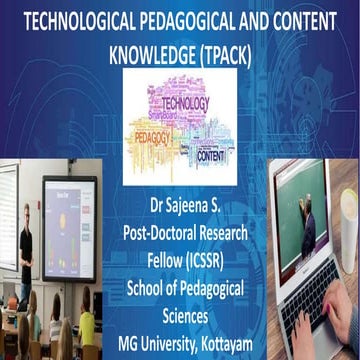 Technological pedagogical and content knowledge | PPTX | Primary ...