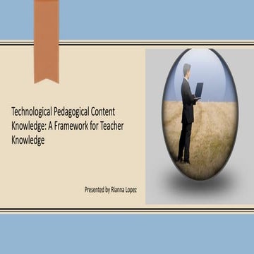 Technological pedagogical content knowledge