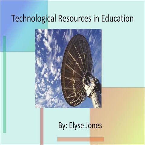 Technological Resources In Education Non Linear Slide