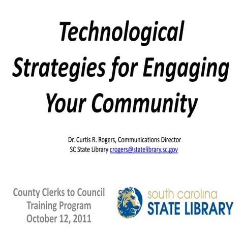 Technological strategies for engaging your community