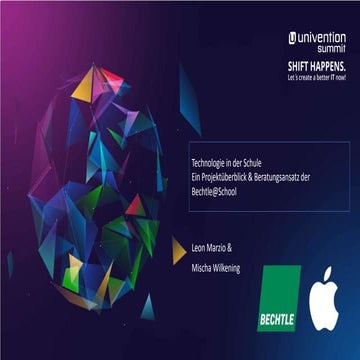 Technologie in der Schule: Ein Projektüberblick & Beratungsansatz der Bechtle@school - Bechtle - Univention Summit 2022