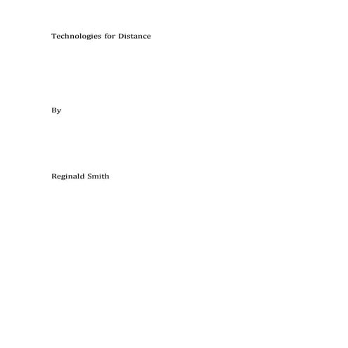 Technologies for distance slideshare mod 4