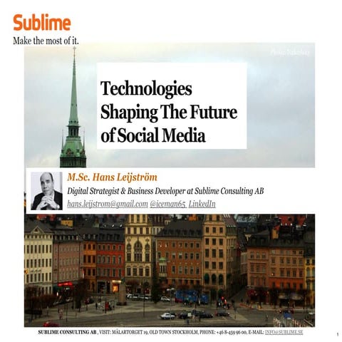 Technologies Shaping The Future of Social Media