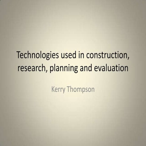 Technologies used 